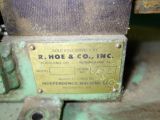 R. Hoe (Simonds International) Bandsaw Guide Dresser, Motorized Bandsaw Guide Dressing Machine